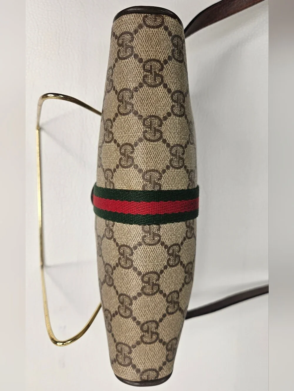 Authentic 80s Gucci GG Supreme Sherry  Ophidia Camera Crossbody Shoulder Bag